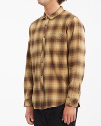 1 Coastline Flannel Shirt Brown ABYWT00116 Billabong