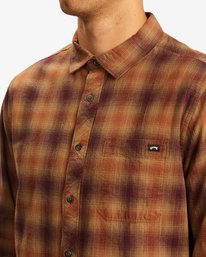 3 Coastline Flannel Shirt White ABYWT00116 Billabong