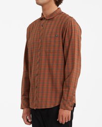 1 Coastline Flannel Shirt Brown ABYWT00116 Billabong