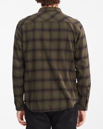 2 Coastline Flannel Shirt Brown ABYWT00116 Billabong
