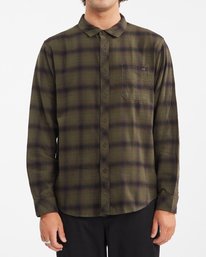 0 Coastline Flannel Shirt Brown ABYWT00116 Billabong