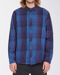 0 Coastline Flannel Shirt Blue ABYWT00116 Billabong