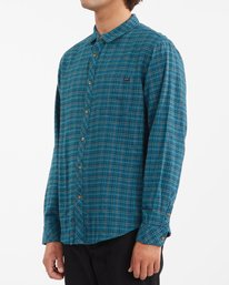 1 Coastline Flannel Shirt Blue ABYWT00116 Billabong