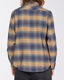 3 Coastline Flannel Shirt Blue ABYWT00116 Billabong