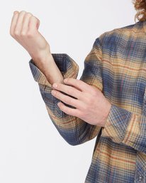 4 Coastline Flannel Shirt Blue ABYWT00116 Billabong