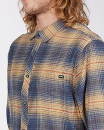 6 Coastline Flannel Shirt Blue ABYWT00116 Billabong