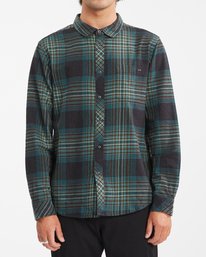 0 Coastline Flannel Shirt White ABYWT00116 Billabong