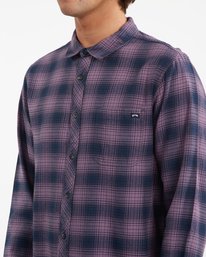 3 Coastline Flannel Shirt Purple ABYWT00116 Billabong