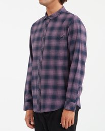 1 Coastline Flannel Shirt Purple ABYWT00116 Billabong