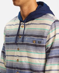 3 Baja Hooded Flannel Beige ABYWT00117 Billabong