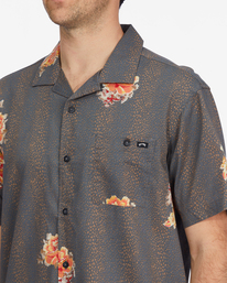 3 Sundays Vacay Short Sleeve Shirt Grey ABYWT00122 Billabong