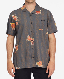 0 Sundays Vacay Short Sleeve Shirt Grey ABYWT00122 Billabong