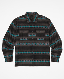 4 Offshore Jacquard Flannel Shirt Black ABYWT00135 Billabong