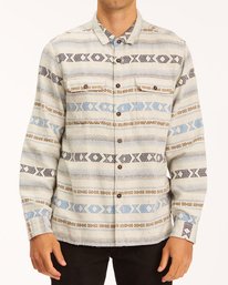 0 Offshore Jacquard Flannel Shirt Beige ABYWT00135 Billabong