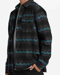 3 Offshore Jacquard Flannel Shirt Black ABYWT00135 Billabong