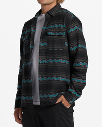 1 Offshore Jacquard Flannel Shirt Black ABYWT00135 Billabong
