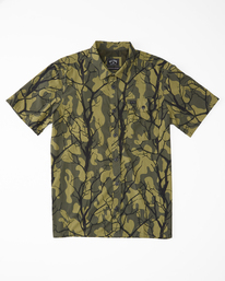 6 A/Div Surftrek Tech UPF 50+ Short Sleeve Shirt Green ABYWT00157 Billabong