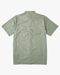 4 A/Div Surftrek Tech UPF 50+ Short Sleeve Shirt Green ABYWT00157 Billabong