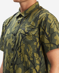 4 A/Div Surftrek Tech UPF 50+ Short Sleeve Shirt Green ABYWT00157 Billabong
