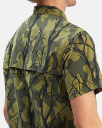 5 A/Div Surftrek Tech UPF 50+ Short Sleeve Shirt Green ABYWT00157 Billabong