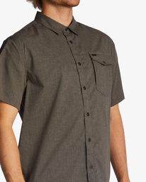 4 A/Div Surftrek Tech UPF 50+ Short Sleeve Shirt Grey ABYWT00157 Billabong