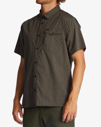 1 A/Div Surftrek Tech UPF 50+ Short Sleeve Shirt Grey ABYWT00157 Billabong