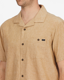 3 Vacay All Day Short Sleeve Shirt Brown ABYWT00160 Billabong