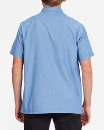 2 All Day Organic Short Sleeve Shirt Blue ABYWT00173 Billabong