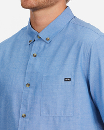 3 All Day Organic Short Sleeve Shirt Blue ABYWT00173 Billabong