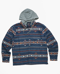 5 Baja Cali Hooded Flannel Shirt Blue ABYWT00174 Billabong