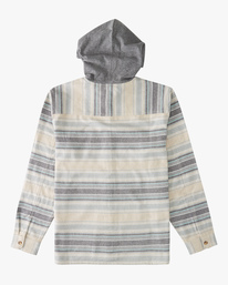 5 Baja Hooded Organic Flannel Shirt Beige ABYWT00182 Billabong