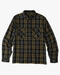 2 A/Div Westport Organic Flannel Shirt Green ABYWT00188 Billabong
