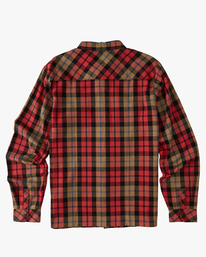 5 A/Div Westport Organic Flannel Shirt Red ABYWT00188 Billabong