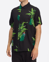 1 Kamea Jungle Short Sleeve Shirt Black ABYWT00192 Billabong