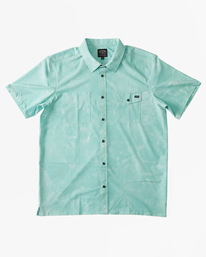 4 A/Div Surftrek Perf Short Sleeve Shirt Green ABYWT00195 Billabong