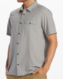 1 A/Div Surftrek Perf Short Sleeve Shirt Grey ABYWT00195 Billabong