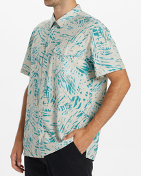 1 A/Div Surftrek Perf Short Sleeve Shirt Beige ABYWT00195 Billabong