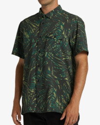 1 A/Div Surftrek Perf Short Sleeve Shirt Green ABYWT00195 Billabong