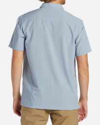2 A/Div Surftrek Perf Short Sleeve Shirt Blue ABYWT00195 Billabong