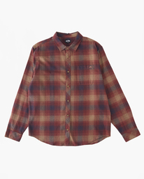 6 Coastline Flannel Shirt Green ABYWT00198 Billabong