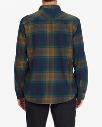 2 Coastline Flannel Shirt Blue ABYWT00198 Billabong