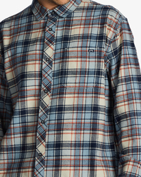 6 Coastline Flannel Shirt White ABYWT00198 Billabong