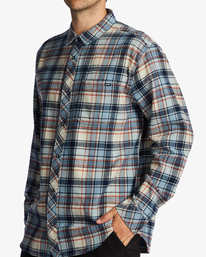 1 Coastline Flannel Shirt White ABYWT00198 Billabong