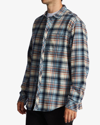 2 Coastline Flannel Shirt White ABYWT00198 Billabong