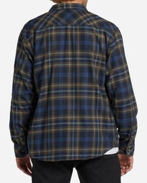 3 Coastline Flannel Shirt Blue ABYWT00198 Billabong