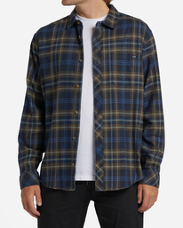 1 Coastline Flannel Shirt Blue ABYWT00198 Billabong