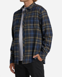2 Coastline Flannel Shirt Blue ABYWT00198 Billabong