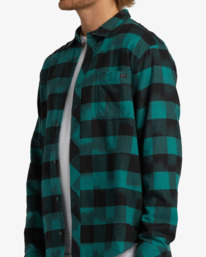 4 Coastline Flannel Shirt Blue ABYWT00198 Billabong