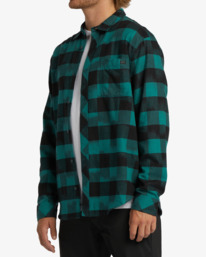 2 Coastline Flannel Shirt Blue ABYWT00198 Billabong