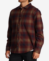 2 Coastline Flannel Shirt Green ABYWT00198 Billabong